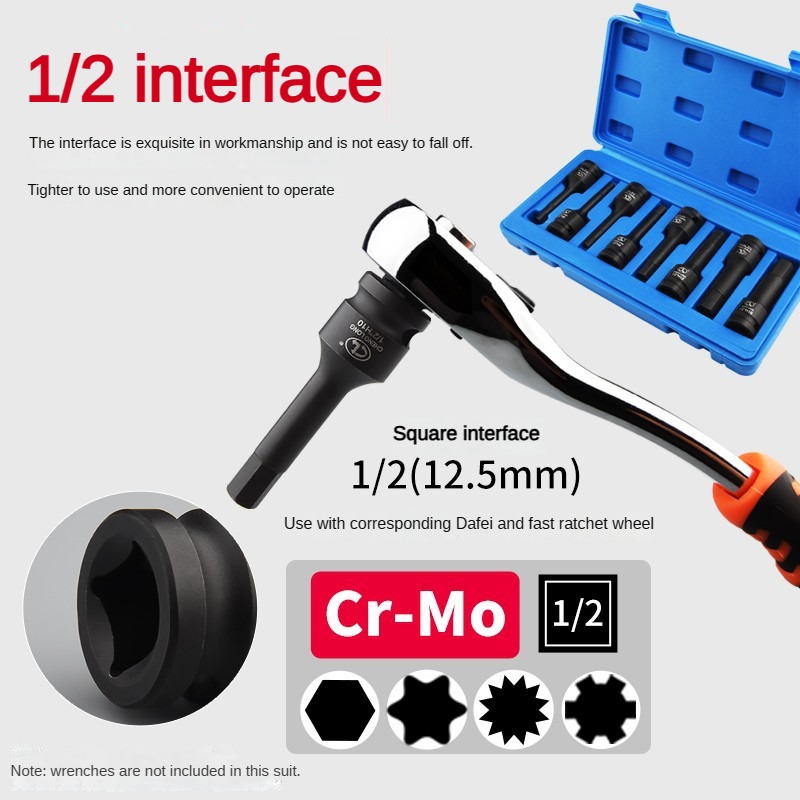 1/2 Socket Wrench 8pcs Set Hex - đánh giá và giá Hand Tools Maintenance Workshop