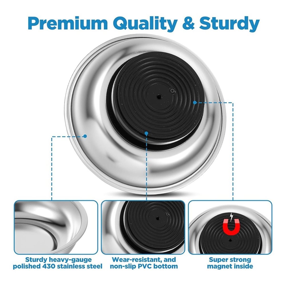 DT38 3 Pcs Magnetic Tray Round - đánh giá và giá Magnetic Parts Tray