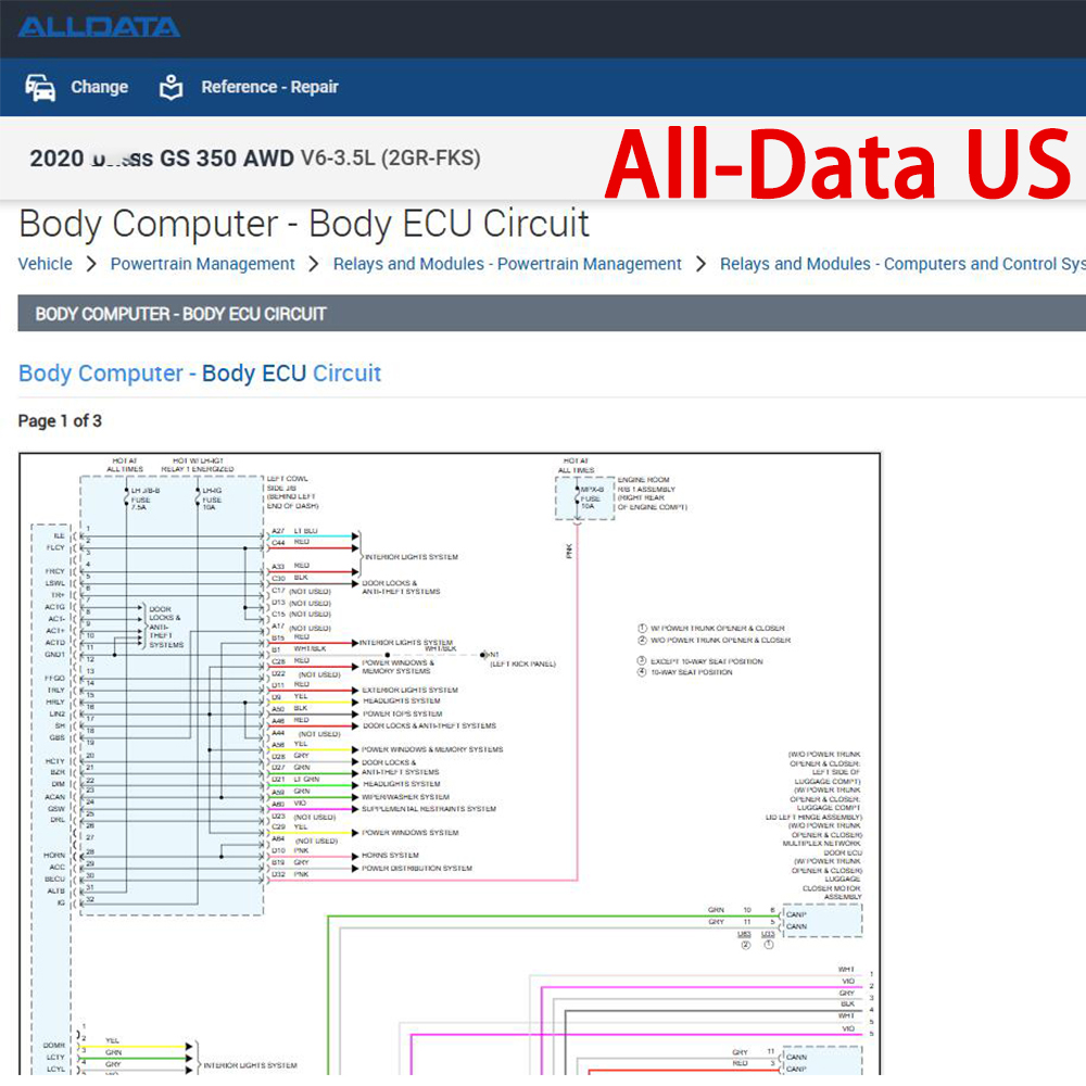 2026 Alldata Repair Software F - đánh giá và giá Workshop Tools Diagram