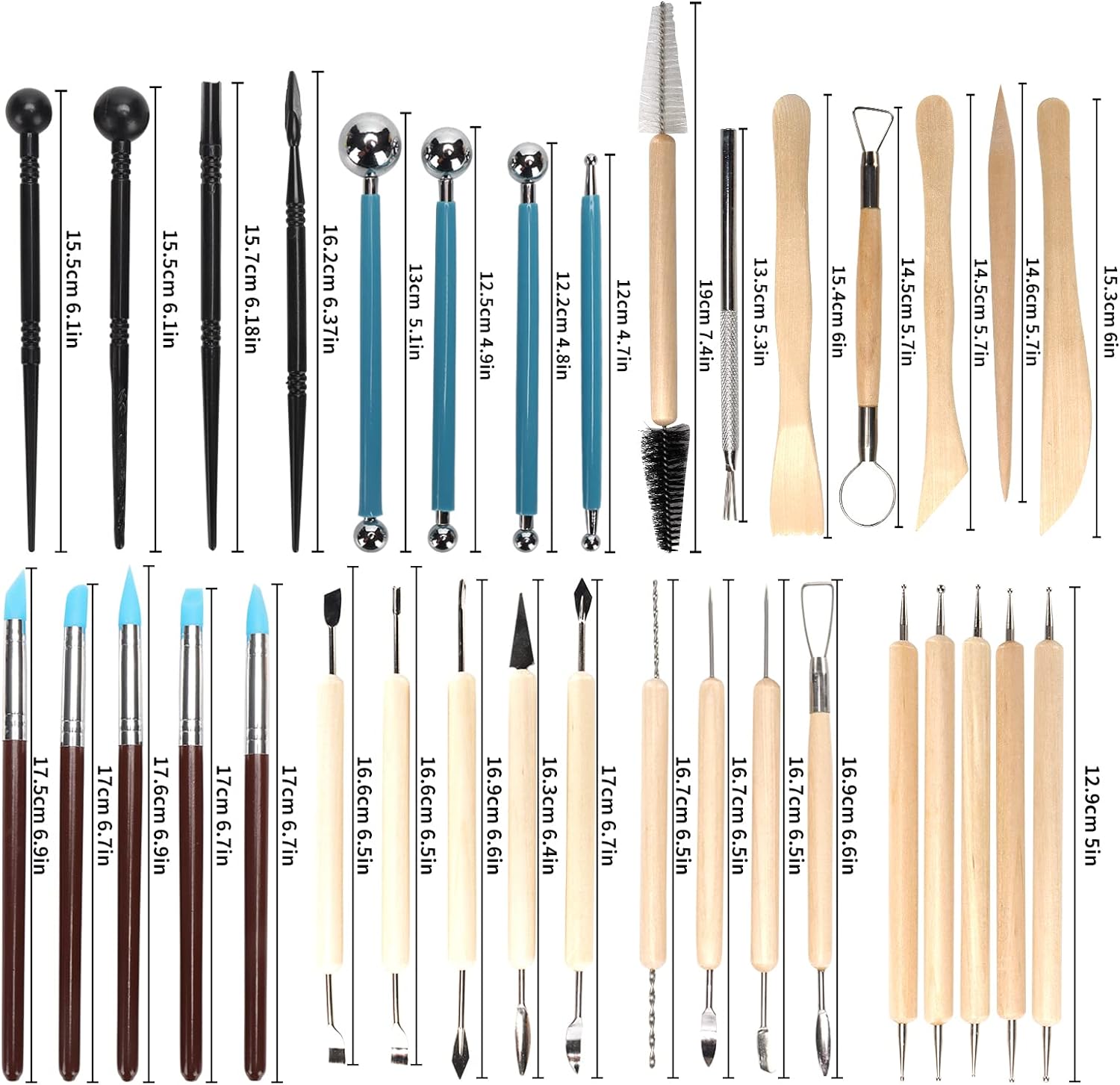 Pottery Clay Sculpting Tools K - đánh giá và giá Chisel Set Wood