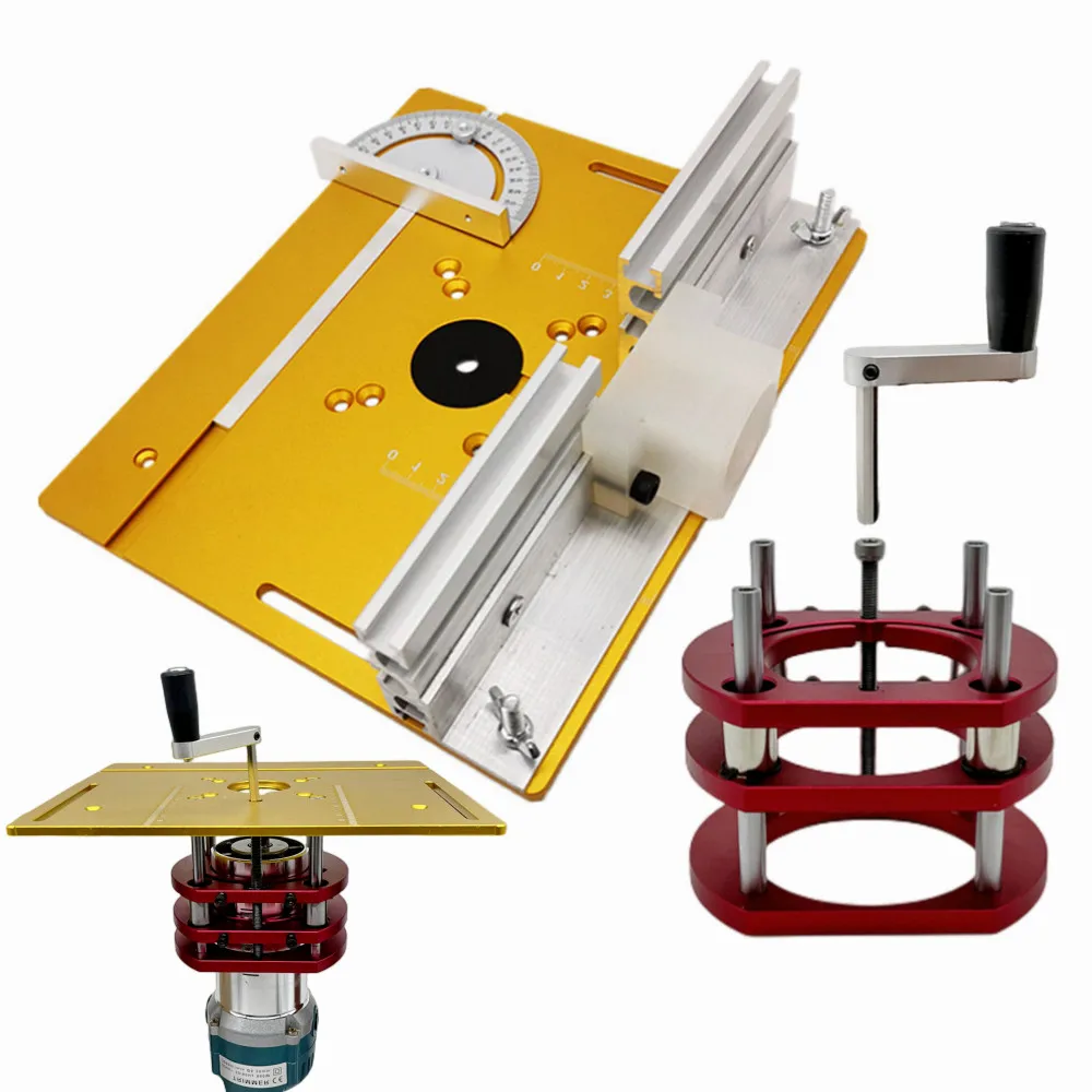 Aluminum Router Lift Kit with  - đánh giá và giá Router Table Insert