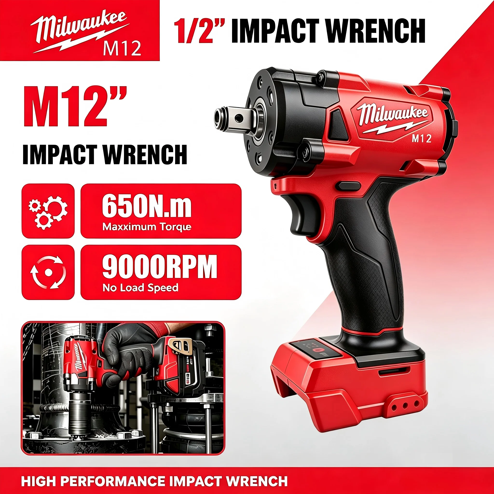 Milwaukee M12 1/2' M18 FUEL Br - đánh giá và giá Milwaukee Drill M18 Fuel