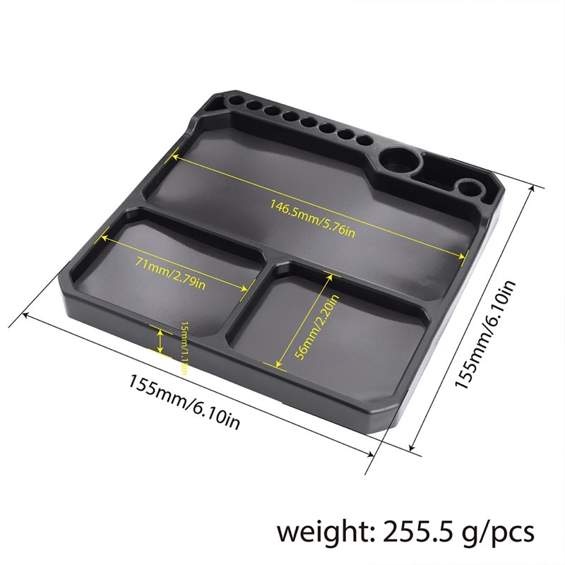 BEDW-For 1/18 1/24 1/10 RC Car - đánh giá và giá Magnetic Parts Tray