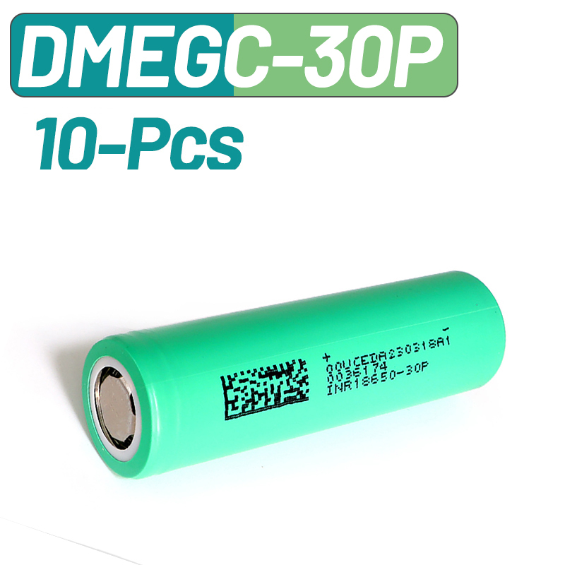 10PCS DMEGC 30P INR18650 3000m - đánh giá và giá Tools Vape