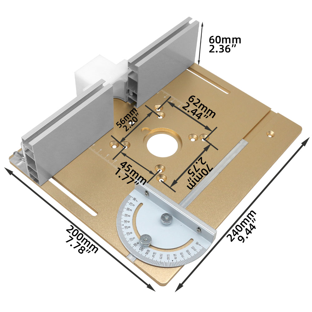 C8 Aluminum Router Table Inser - đánh giá và giá Router Table Insert