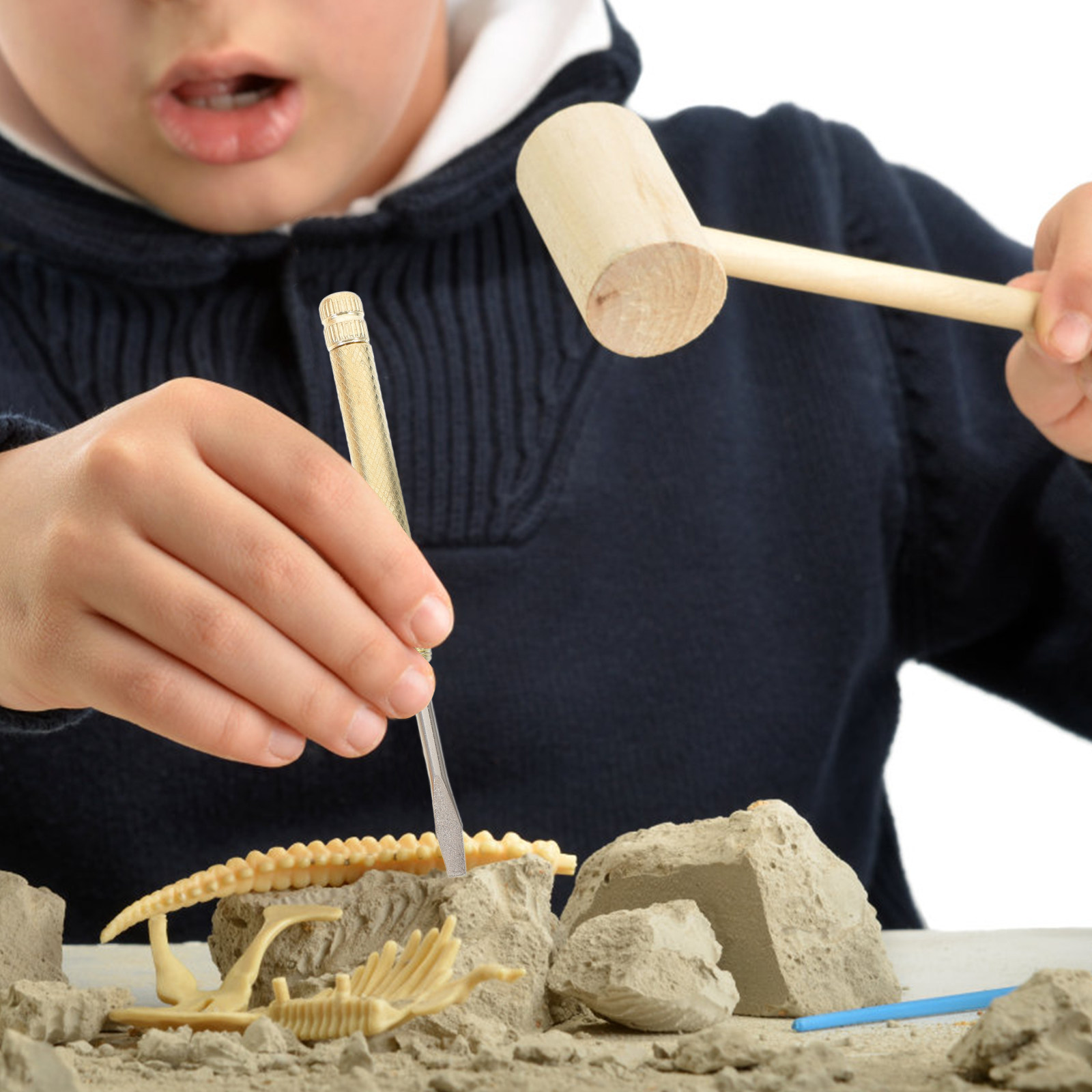 1Set Kid Excavation Tool Set S - đánh giá và giá Chisel Set Wood