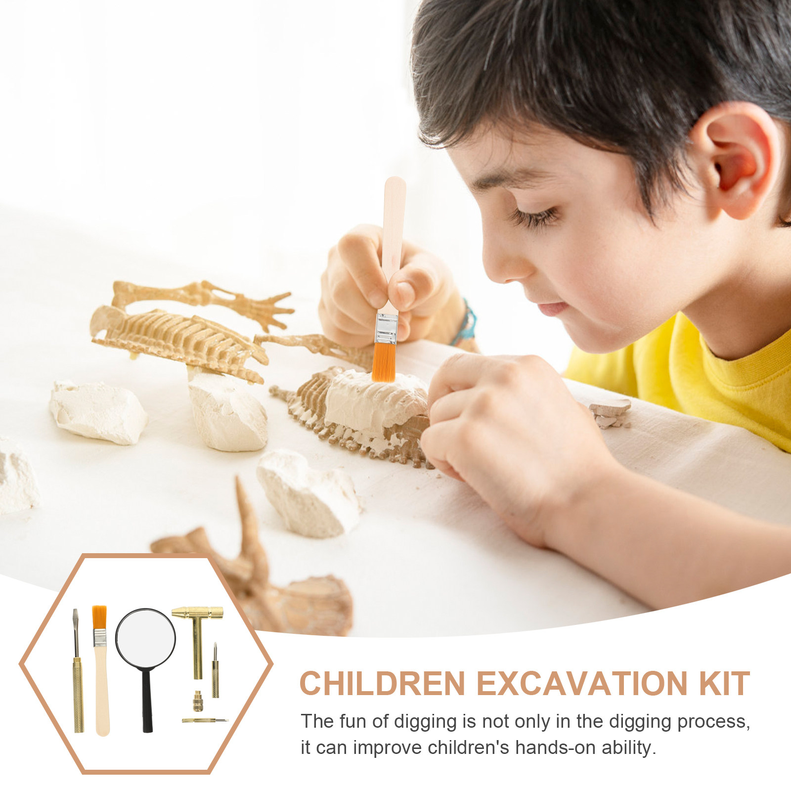 1Set Kid Excavation Tool Set S - đánh giá và giá Chisel Set Wood