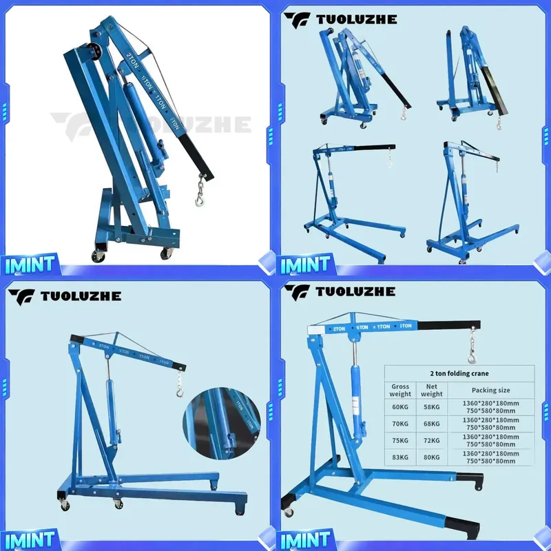 2-ton Foldable Blue Car Engine - đánh giá và giá Hand Tools Mechanical Workshop